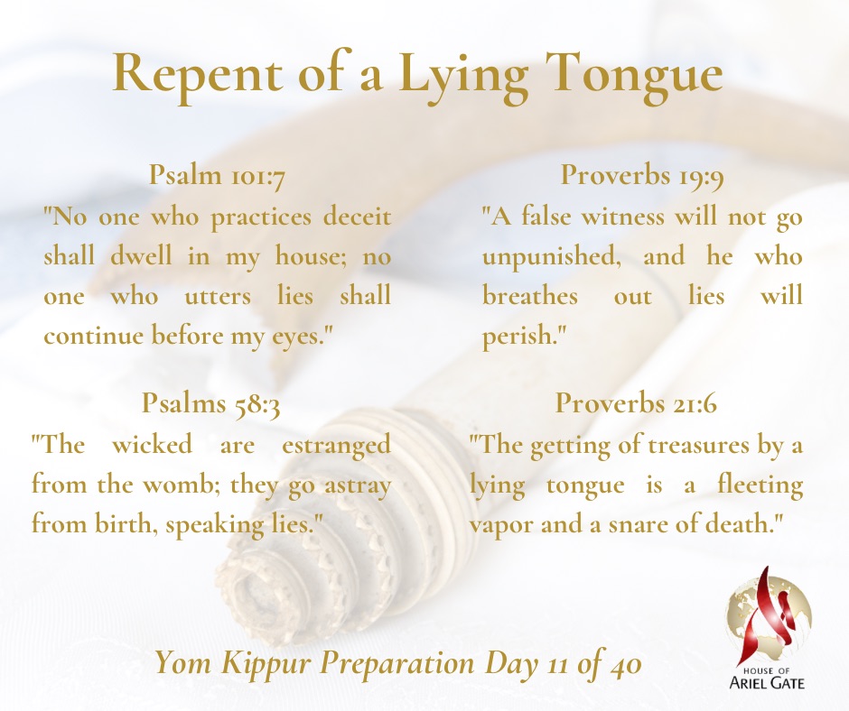 Yom Kippur Preparation Day 11 of 40