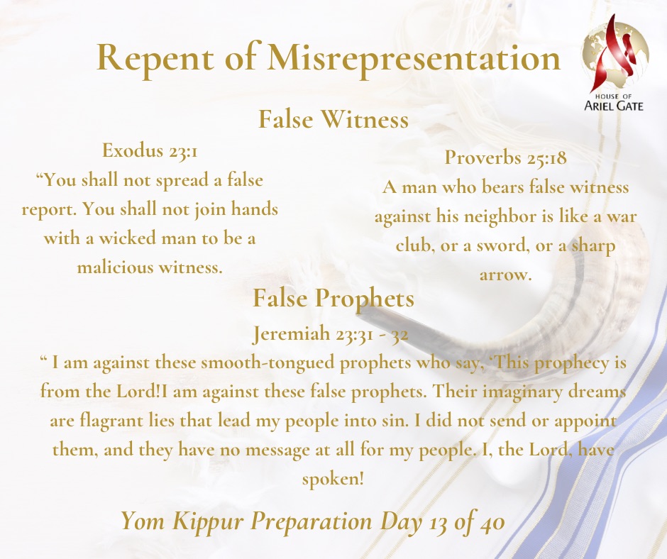 Yom Kippur Preparation Day 13 of 40