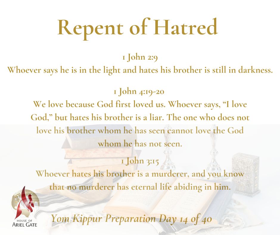 Yom Kippur Preparation Day 14 of 40