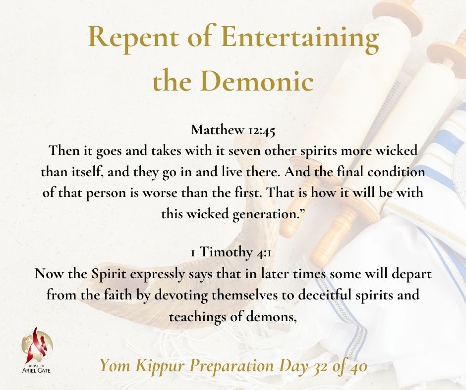 Yom Kippur Preparation Day 32 of 40