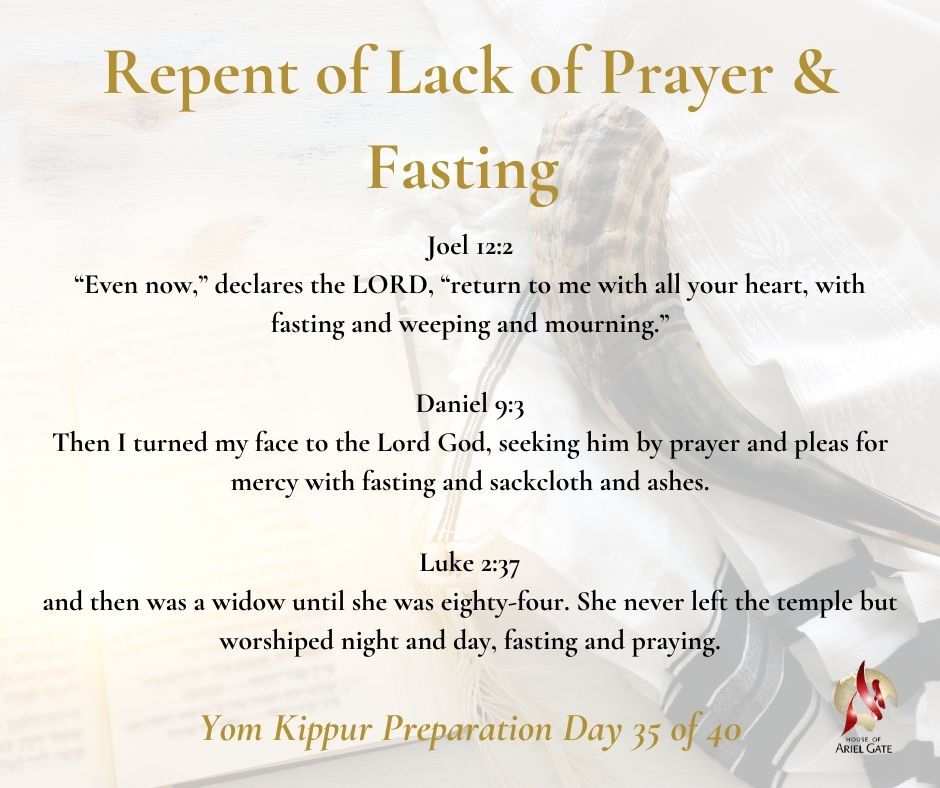 Yom Kippur Preparation Day 35 of 40