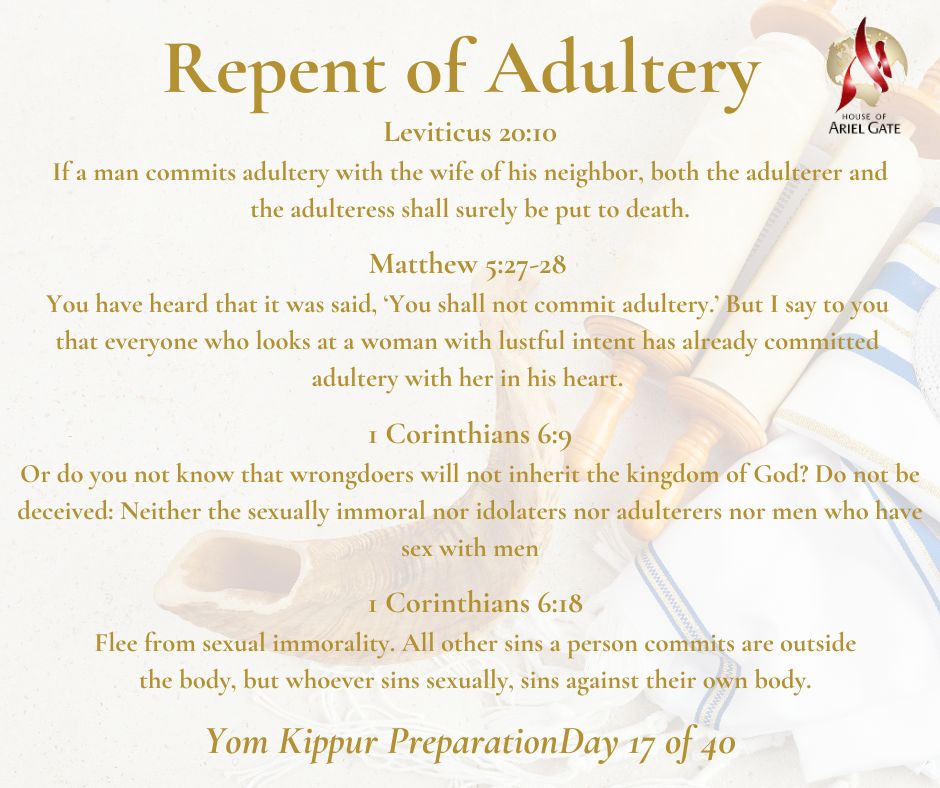 Yom Kippur Preparation Day 17 of 40