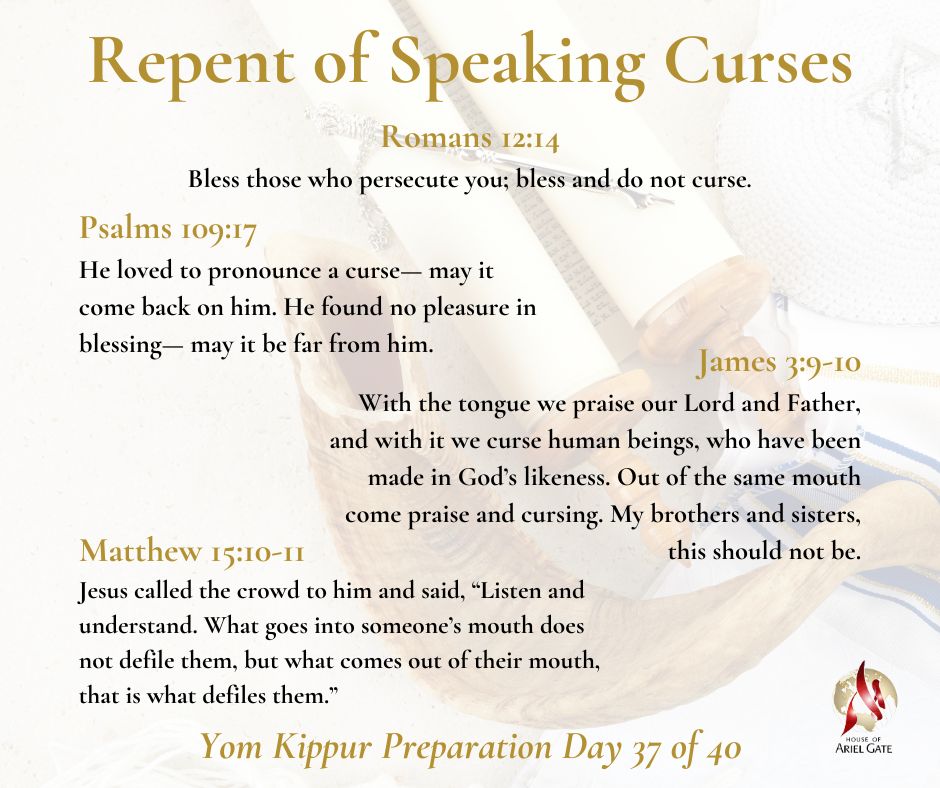 Yom Kippur Preparation Day 37 of 40