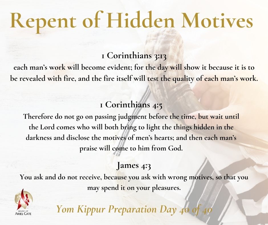 Yom Kippur Preparation Day 40 of 40